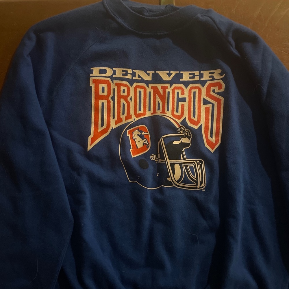 Vintage Broncos Crewneck Logo 7